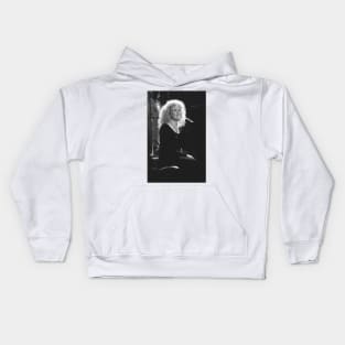 Carole King BW Photograph Kids Hoodie